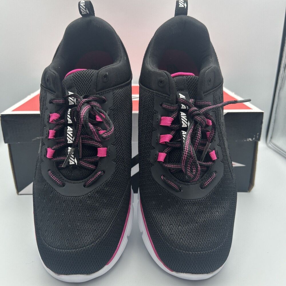 Avia Avi-Factor Women's Running Shoes Size 10 Black Pink AA50006WBPS